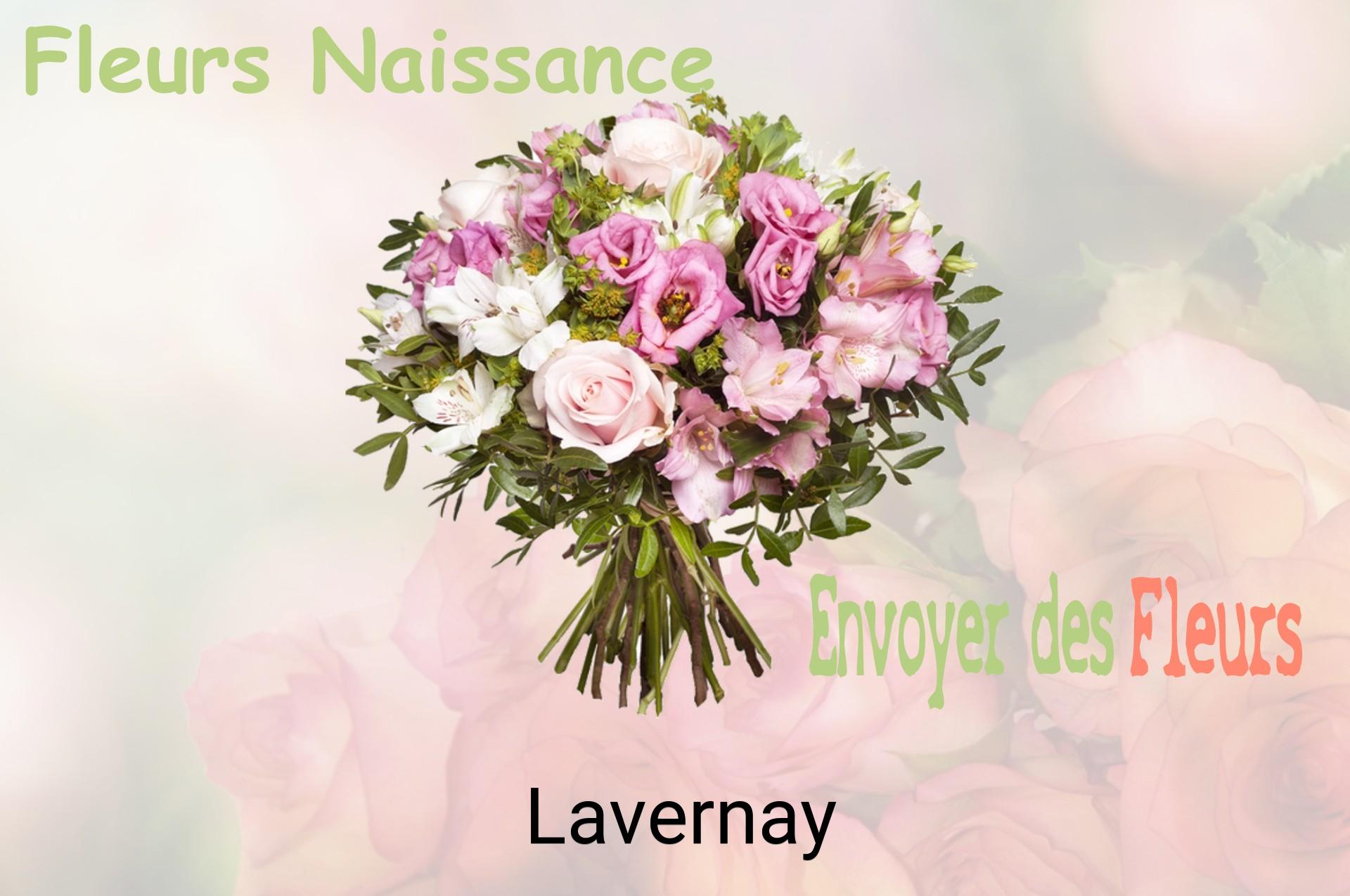 Bouquet de fleurs de naissance livré à Lavernay
